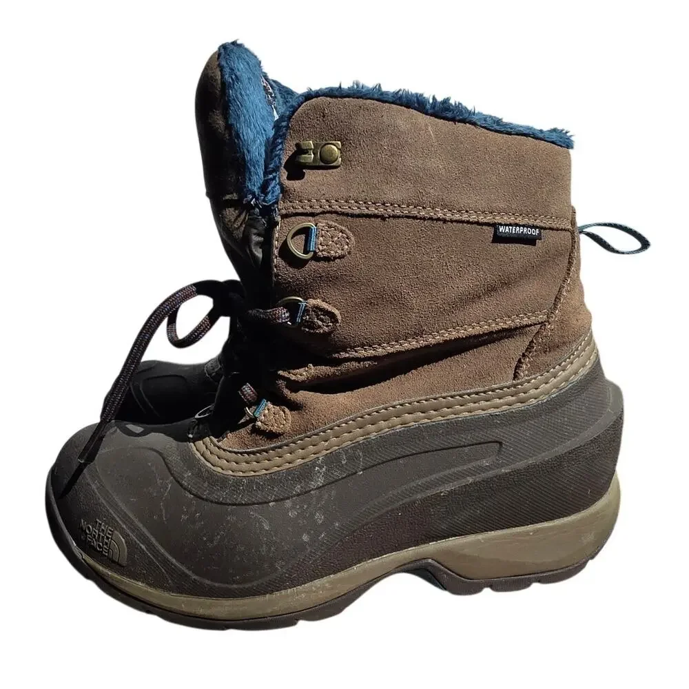 The North Face Chilkat III Winter Boots, Brown suede, Womens Size 8